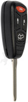 APDTY 158757 Keyless Entry Transmitter 4 Button Remote w/Key Black