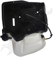 APDTY 158882 Windshield Washer Fluid Reservoir with Battery Tray