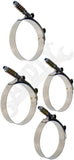 APDTY 158893 Stainless Steel Intercooler Hose Clamps 4pc