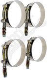 APDTY 158893 Stainless Steel Intercooler Hose Clamps 4pc