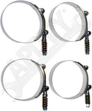 APDTY 158893 Stainless Steel Intercooler Hose Clamps 4pc