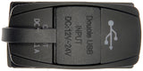 APDTY 159000 Weatherproof USB Rocker Switch Connector