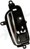 APDTY 159064 Passenger Side Interior Door Handle Black Housing w/Chrome Lever