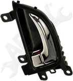 APDTY 159066 Front Left Interior Door Handle with Chrome Lever