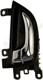 APDTY 159066 Front Left Interior Door Handle with Chrome Lever