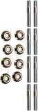 APDTY 159104 Exhaust Manifold Stud and Nuts Hardware Kit - Set of 8