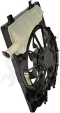 APDTY 159194 Engine Cooling Radiator Fan with Overflow Bottle Assembly