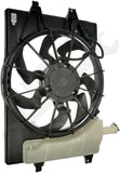 APDTY 159194 Engine Cooling Radiator Fan with Overflow Bottle Assembly