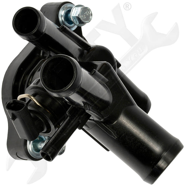 APDTY 159238 Engine Coolant Water Outlet With Sensor