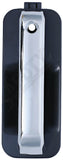 APDTY 159306 Front Left Exterior Chrome Door Handle with Black Housing