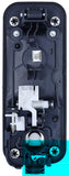 APDTY 159306 Front Left Exterior Chrome Door Handle with Black Housing