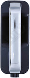 APDTY 159307 Right Side Exterior Chrome Door Handle with Black Housing