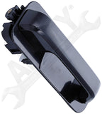 APDTY 159310 Rear Left - Exterior Door Handle Smooth Black Finish