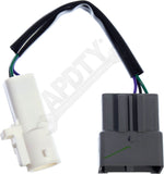 APDTY 159375 Tow Mirror 3 Wire Wiring Harness Adapater (Roud To Flat Connector)