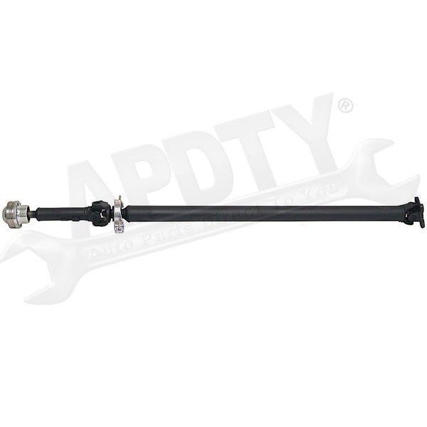 APDTY 159380 2Pc Rear Driveshaft Assembly with Center Support Bearing (4WD)