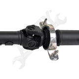 APDTY 159380 2Pc Rear Driveshaft Assembly with Center Support Bearing (4WD)