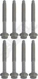 APDTY 159424x8 Cab Body To Frame Rail Cushion Mount Bolt (Pack Of 8)