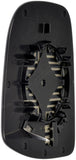APDTY 159555 Front Right Plastic Backed Mirror Glass - Models with Heated Mirror