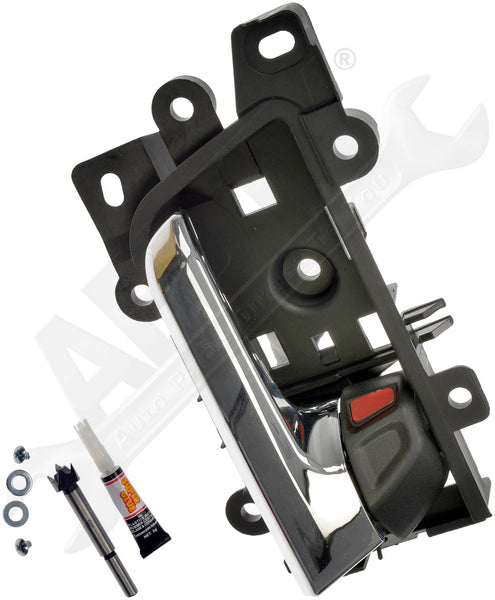 APDTY 159674 Passenger Side Interior Door Handle (Front or Rear, w/Chrome Lever)