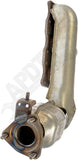 APDTY 159753 Exhaust Manifold with Integrated Catalytic Converter CARB Compliant
