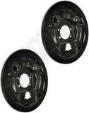 APDTY 159764 Rear Drum Brake Backing Plate Dust Shield - Pair