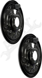 APDTY 159764 Rear Drum Brake Backing Plate Dust Shield - Pair