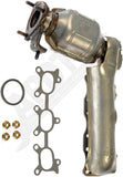 APDTY 159836 Engine Exhaust Manifold with Integrated Catalytic Converter