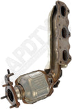 APDTY 159836 Engine Exhaust Manifold with Integrated Catalytic Converter