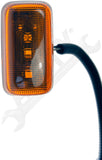 APDTY 159847 Rear Fender Side Marker Light Lamp Assembly, Amber