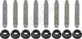 APDTY 159896 Cylinder Head To Exhaust Manifold 8 Pcs Stud & Nut Hardware Kit