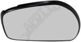 APDTY 160119 Plastic Backed Mirror Glass - Left Side