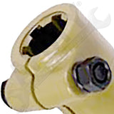 APDTY 160341 PTO Adapter 6 Spline x 6 Spline 34.9mm/1 3/8" 44.4mm/1 3/4" L=173mm
