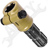 APDTY 160342 PTO Adapter 6 Spline x 8 Spline 34.9mm 1 3/8" x 38mm 1 1/2" L=160mm