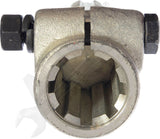 APDTY 160348 PTO Adapter 8 Inner x 6 Outer Spline 1 1/2"x 1 3/8" L= 173mm