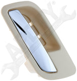 APDTY 160436 Front Right Interior Door Handle - 	Beige Housing w/Chrome Lever