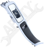 APDTY 160437 	Front Left Interior Door Handle - Gray Housing w/Chrome Lever