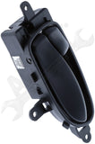 APDTY 160442 Front Left Interior Door Handle - Black Housing w/Black Lever