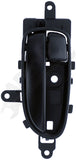 APDTY 160442 Front Left Interior Door Handle - Black Housing w/Black Lever