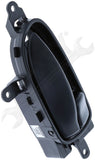 APDTY 160443 Front Right Interior Door Handle - Black Housing w/Black Lever