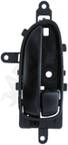 APDTY 160443 Front Right Interior Door Handle - Black Housing w/Black Lever