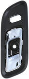 APDTY 160444 	Front Right Interior Door Handle - Black Housing w/Chrome Lever