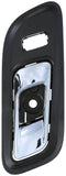APDTY 160444 	Front Right Interior Door Handle - Black Housing w/Chrome Lever