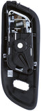 APDTY 160444 	Front Right Interior Door Handle - Black Housing w/Chrome Lever