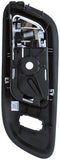 APDTY 160444 	Front Right Interior Door Handle - Black Housing w/Chrome Lever