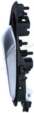 APDTY 160446 Front Right Interior Door Handle - Black Housing w/Silver Lever