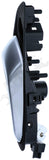 APDTY 160446 Front Right Interior Door Handle - Black Housing w/Silver Lever