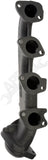 APDTY 160569 Ceramic Coated Exhaust Manifold Kit - Right Side