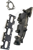 APDTY 160648 Right Side Engine Exhaust Manifold Kit - Models with Turbo
