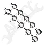 APDTY 160662 Spring Type Hose Clamps - Pack Of 10