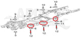 APDTY 160760 Body Cab Mount Cushion Bushing BOLT - M14x2x126  (21mm Bolt Head)